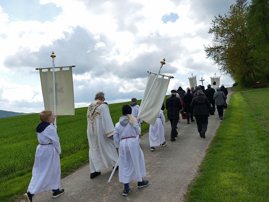 Bittprozession an der Weingartenkapelle (Foto: Karl-Franz Thiede)